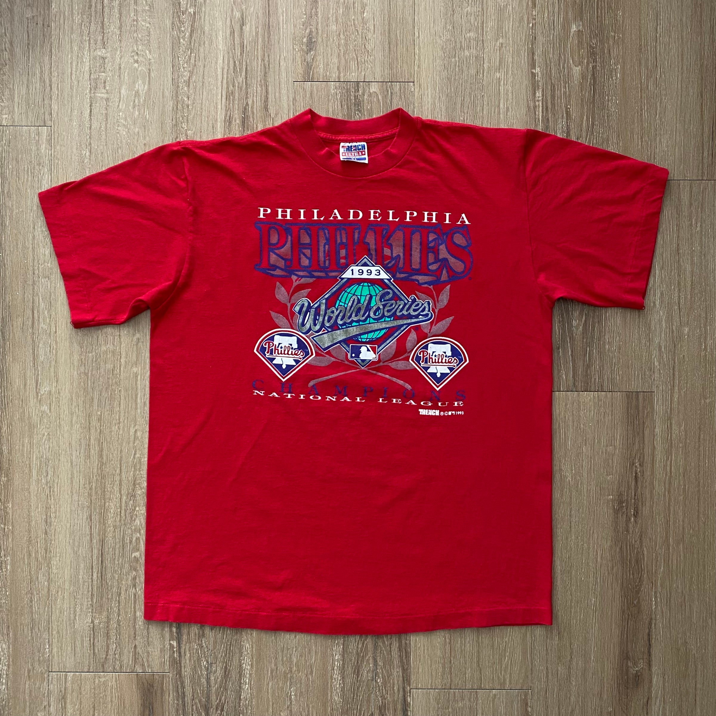 1993 PHILADELPHIA PHILLIES National League Champions XLarge T-Shirt WORLD  SERIES